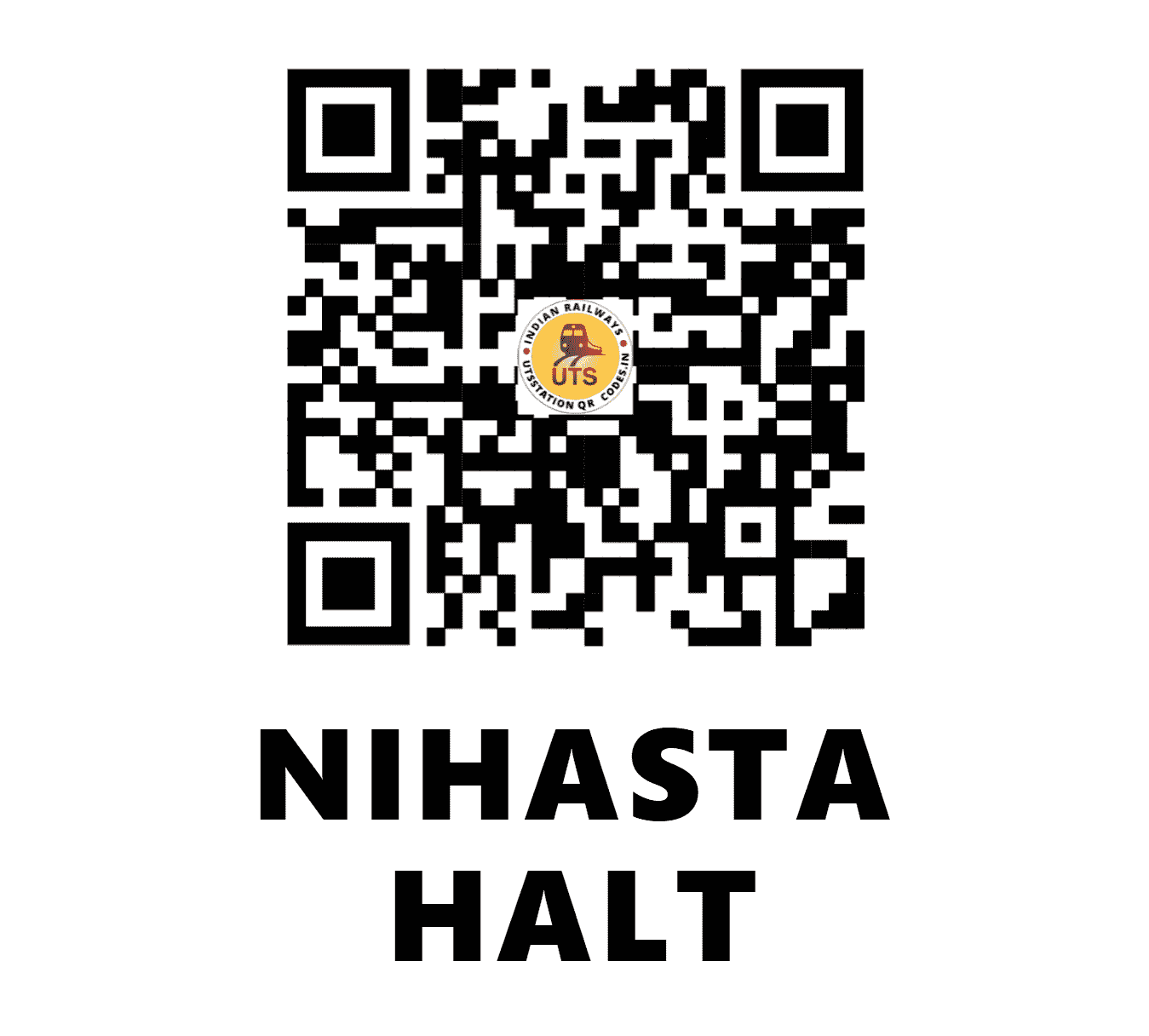 UTS QR Code for NIHASTA HALT - NHF - NR (UTTAR PRADESH)